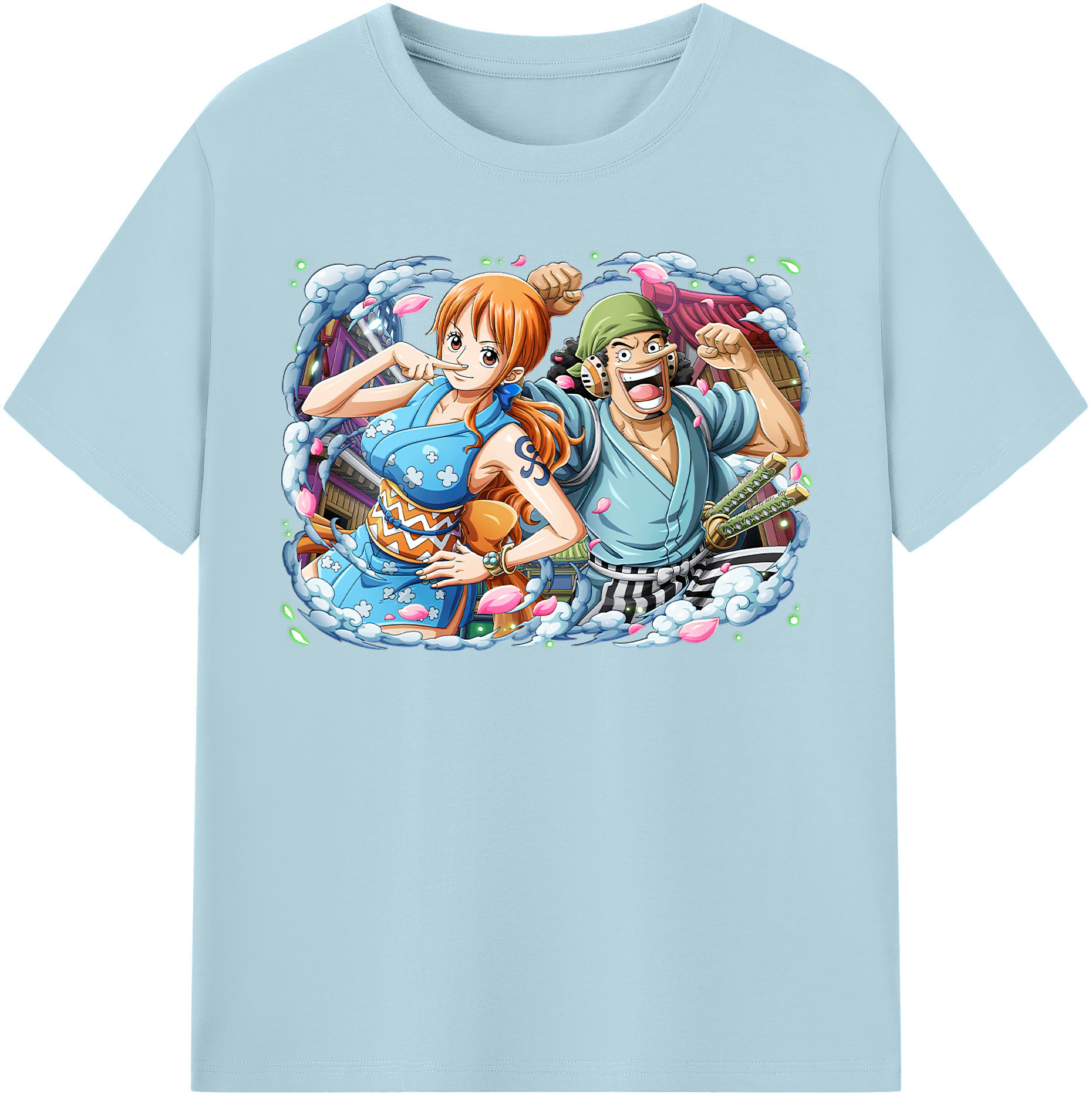 ワンピース ナミ ONE PIECE Nami 綿100％半袖Tシャツ（フロントプリント）